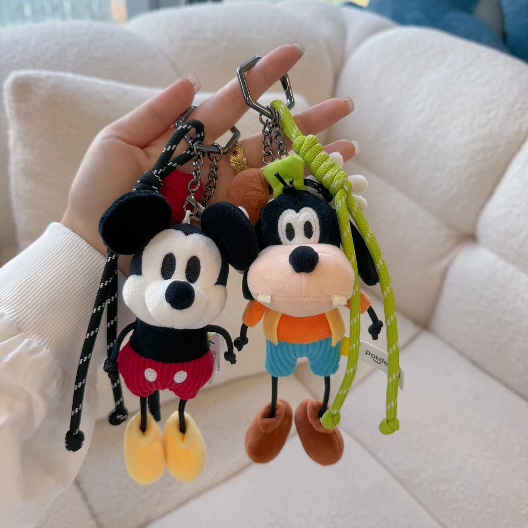 【少女心】正版迪士尼可爱卡通米奇高飞小机灵挂件毛绒玩偶包包挂饰