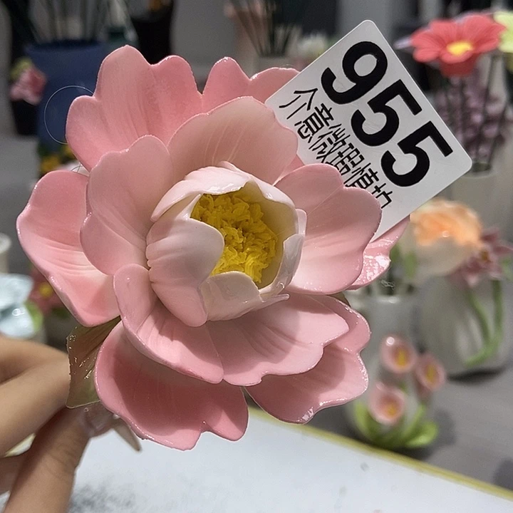 陶瓷纯手工捏花设计