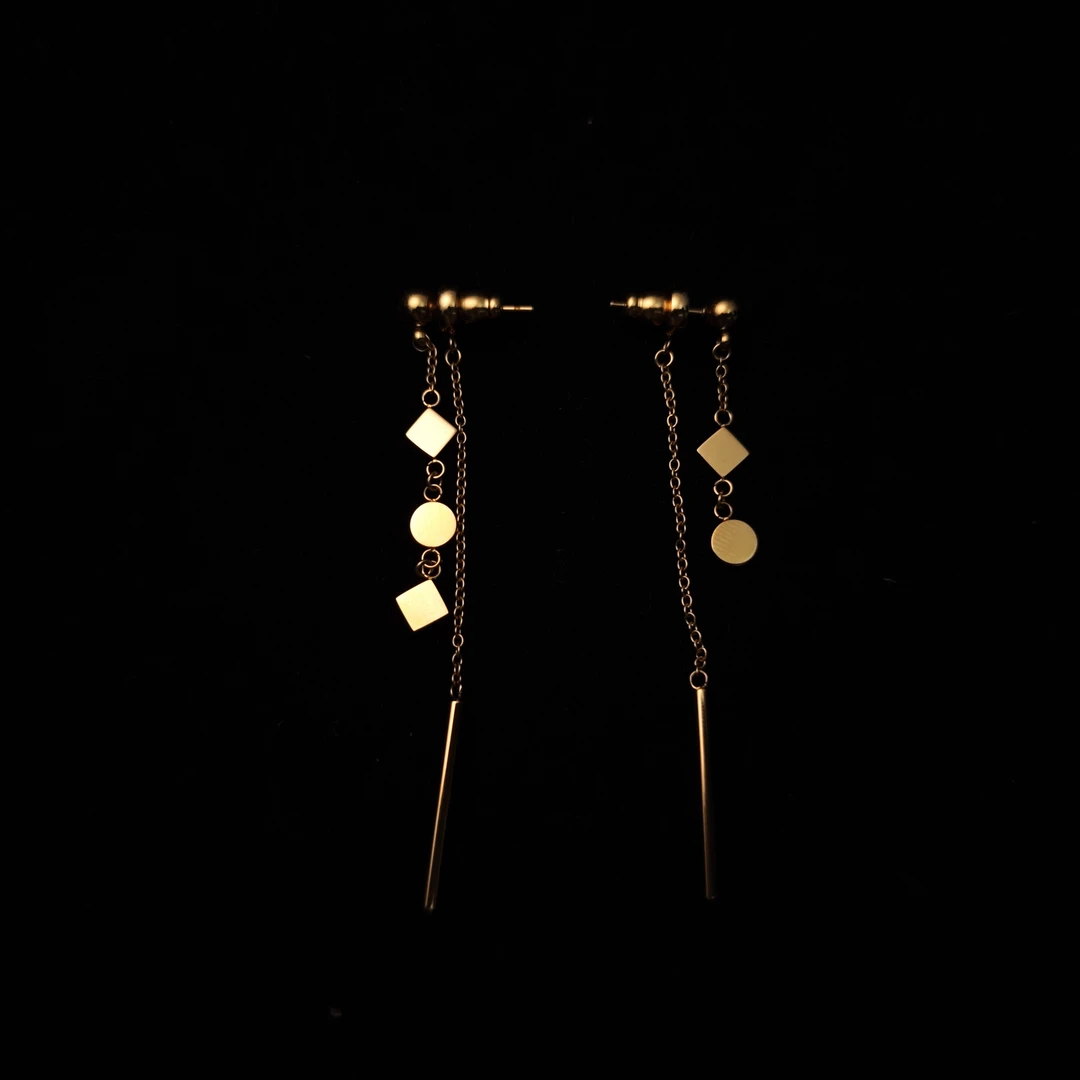 FHYlove 不锈钢耳饰 飞爱新款原创设计欧美时尚欧若耳饰ESS0729