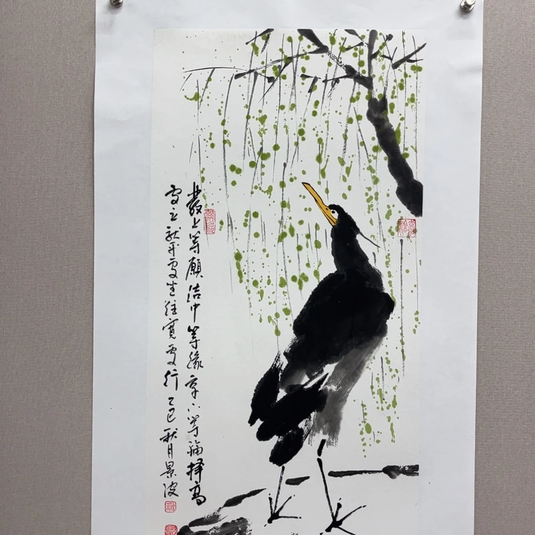 国画艺术家真人手绘