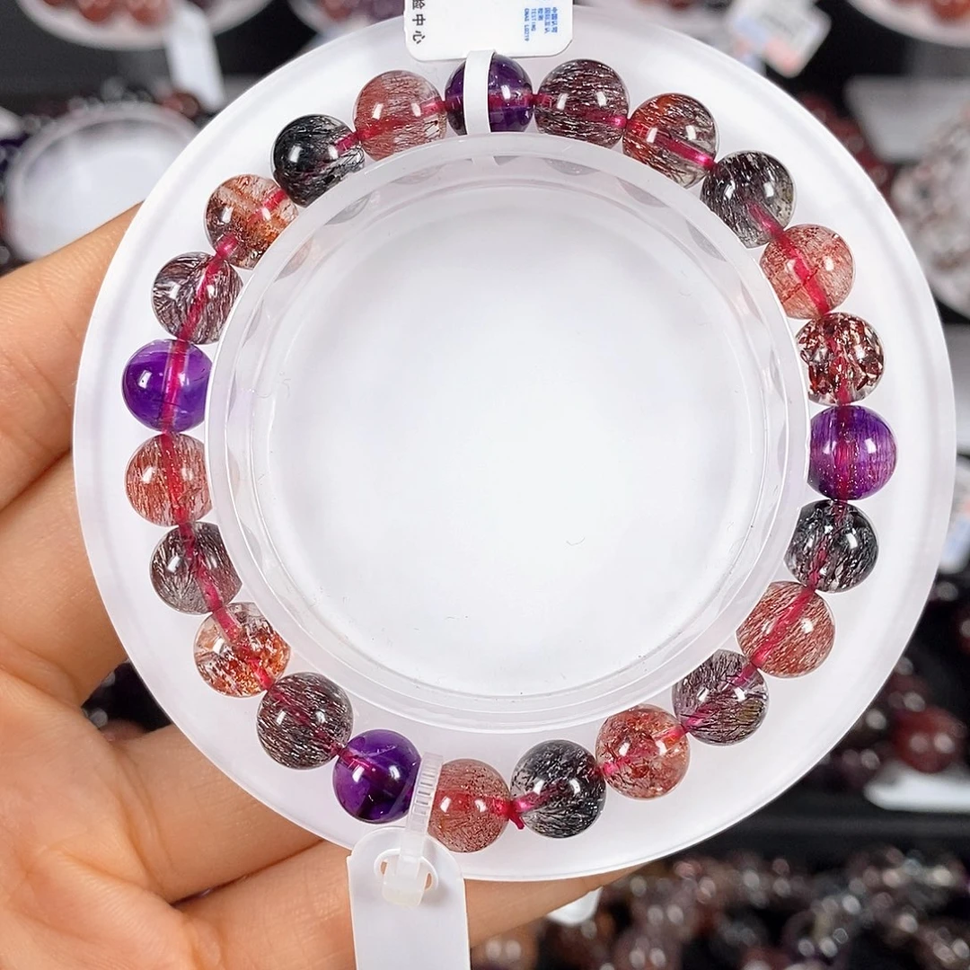 水晶手链未镶嵌黑加仑8.2