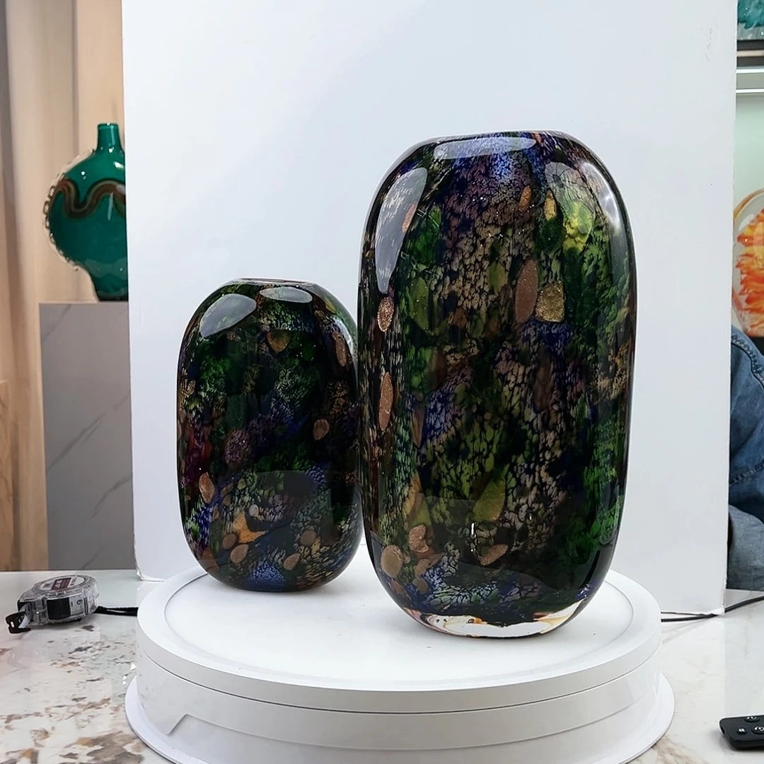 茶盏琉璃水晶花瓶