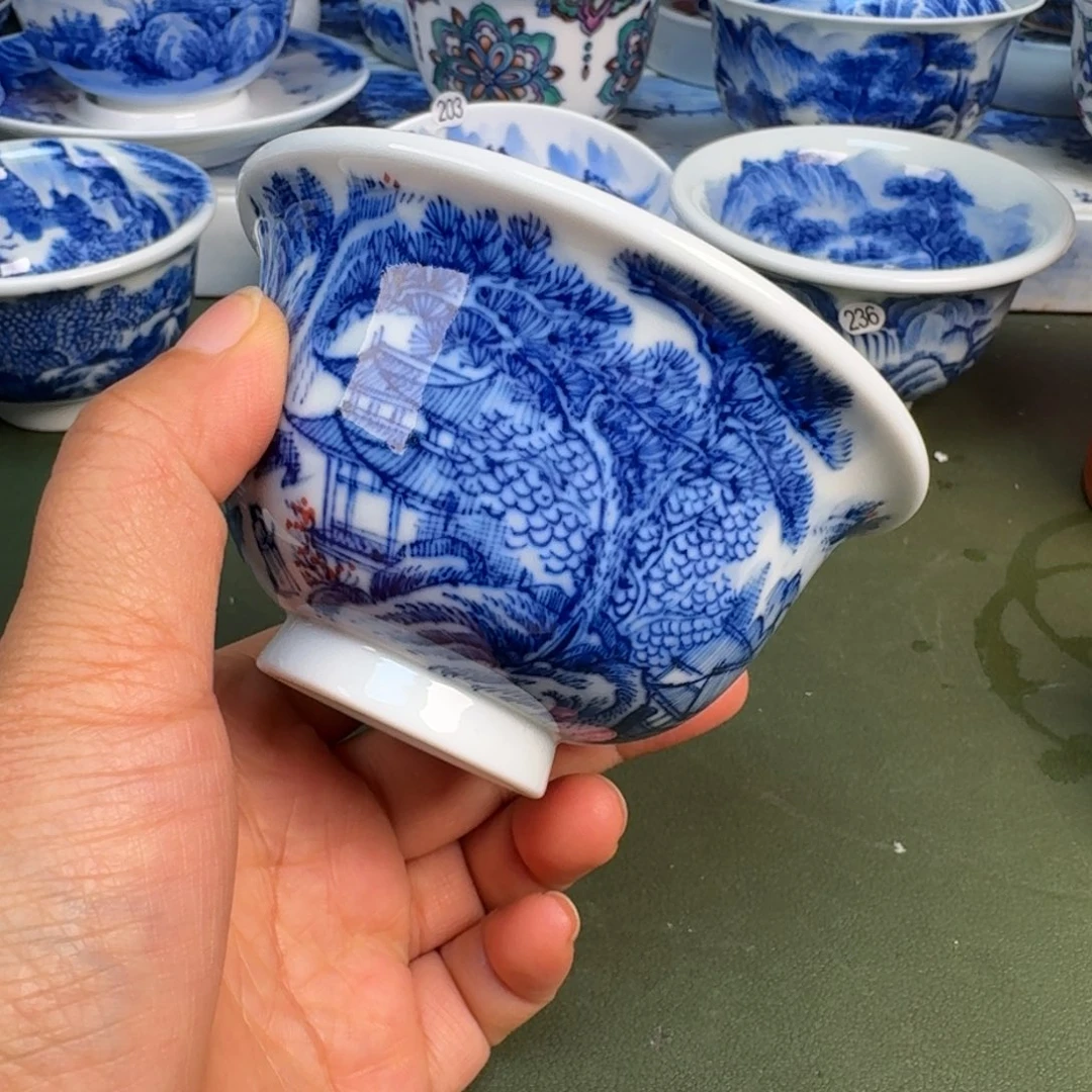 陶景德镇纯手绘茶具圆圆217