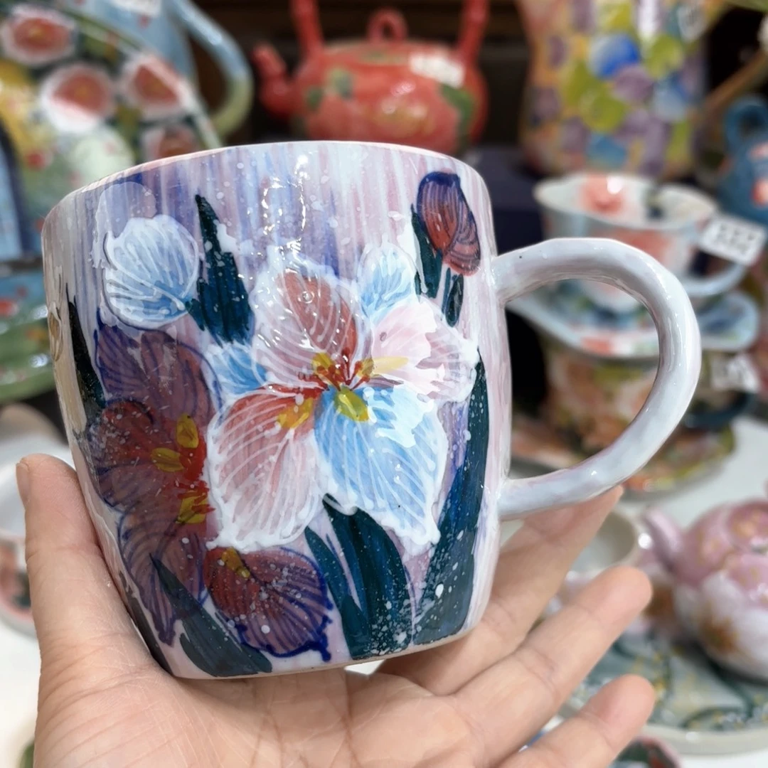 景德镇手绘高温釉下彩陶瓷茶具