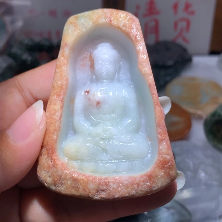 翡翠未镶嵌颈饰保真天然A货翡翠