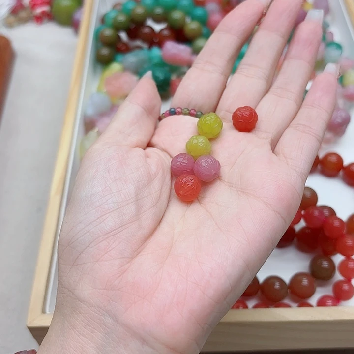 *****未镶嵌手链玛瑙/玉髓盐源17