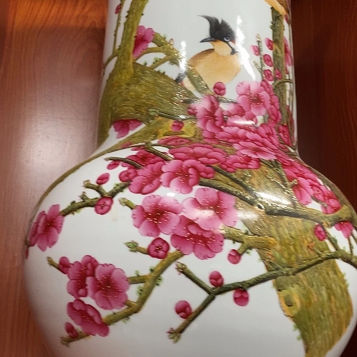 北***姐景德镇陶瓷手工手绘花瓶摆件