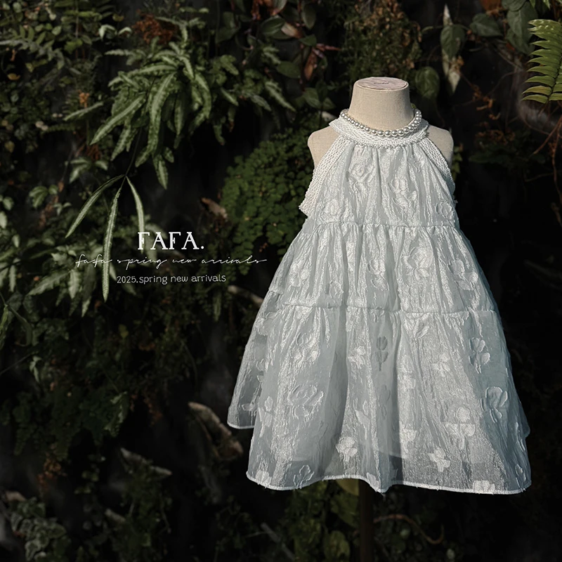 【FAFA】通用裙子公主风刺绣夏季吊带公主裙连衣裙XQ259566