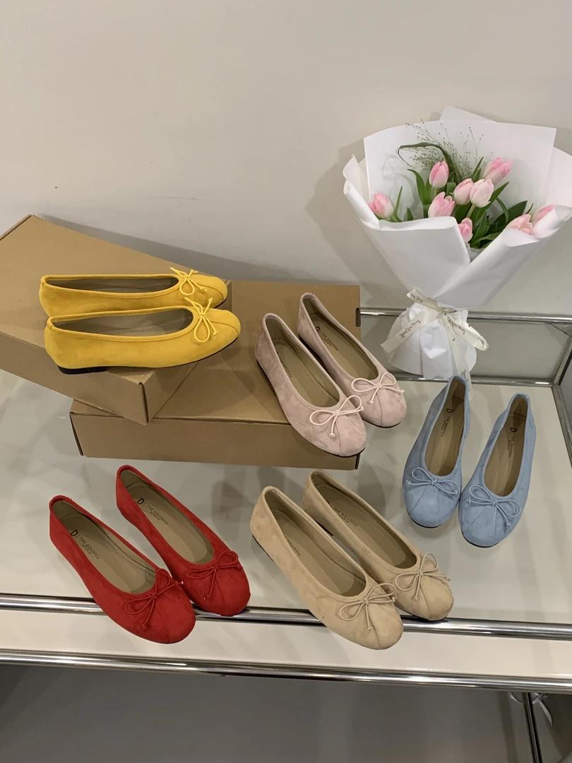 D6158-16气质百搭透气软底浅口春季温柔低跟奶奶鞋