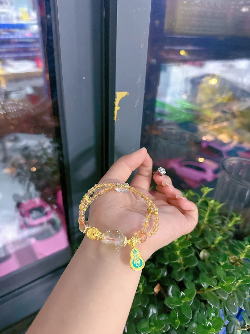 【莹莹专属】天然发晶手串M4925