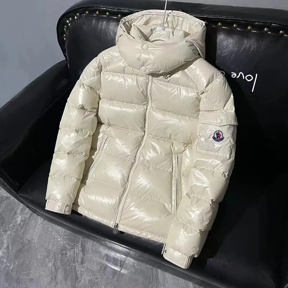 蒙口柒欧货正品冬季新款玛雅羽绒服男女同款保暖连帽白鸭绒外套