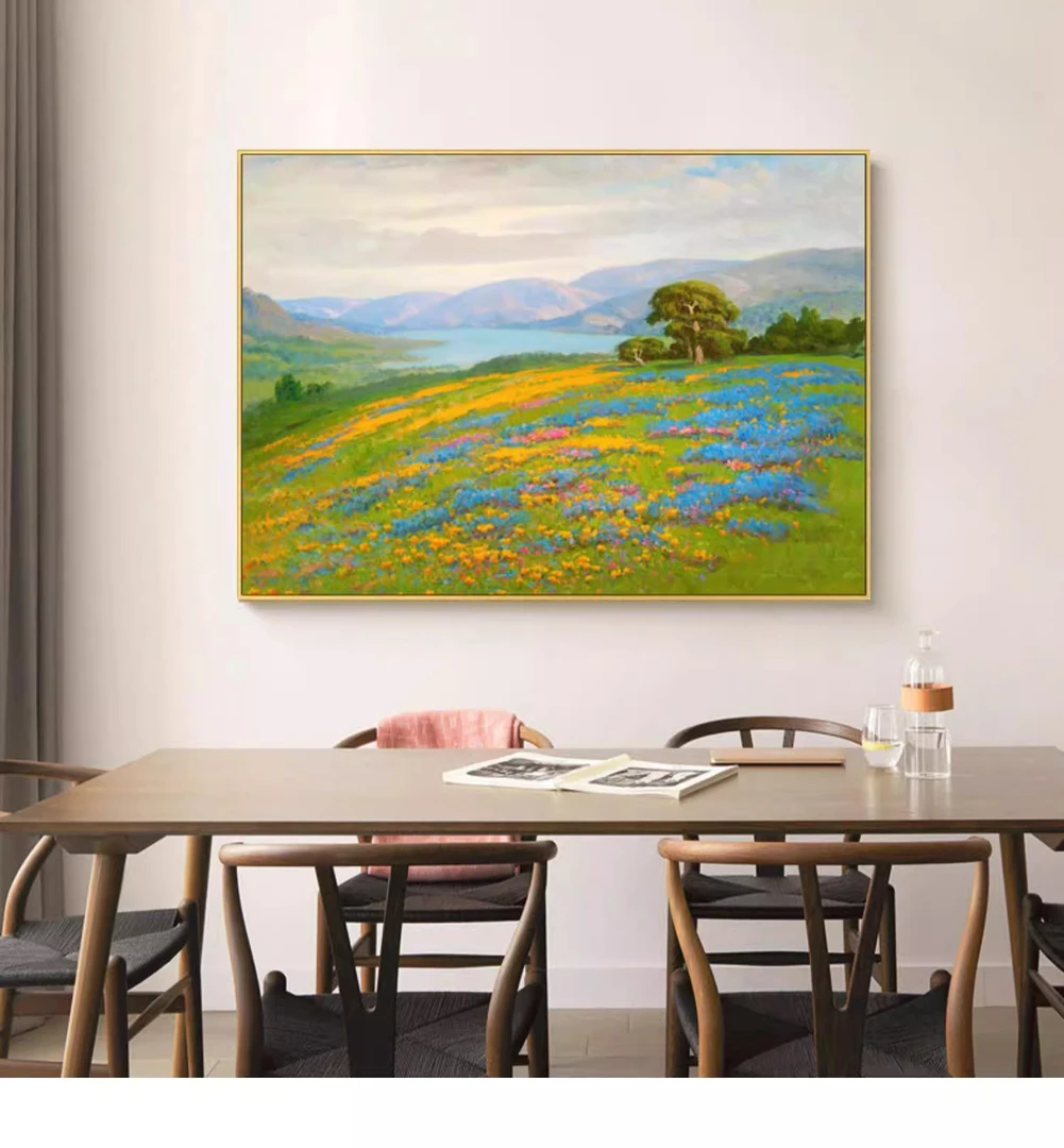 新品《加利福尼亚的春天》客厅沙发背景墙装饰画餐厅卧室玄关挂画