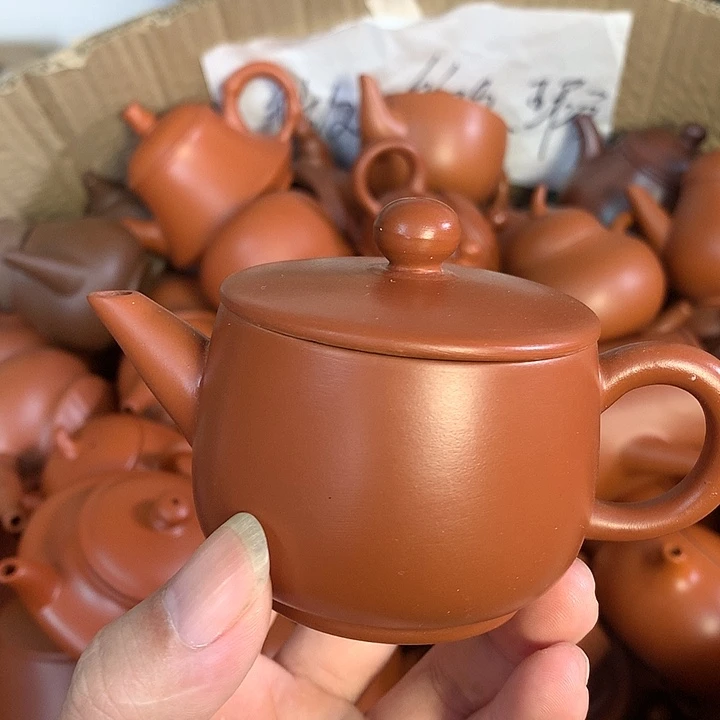 茶壶紫砂原矿朱泥茶壶茶具家用120