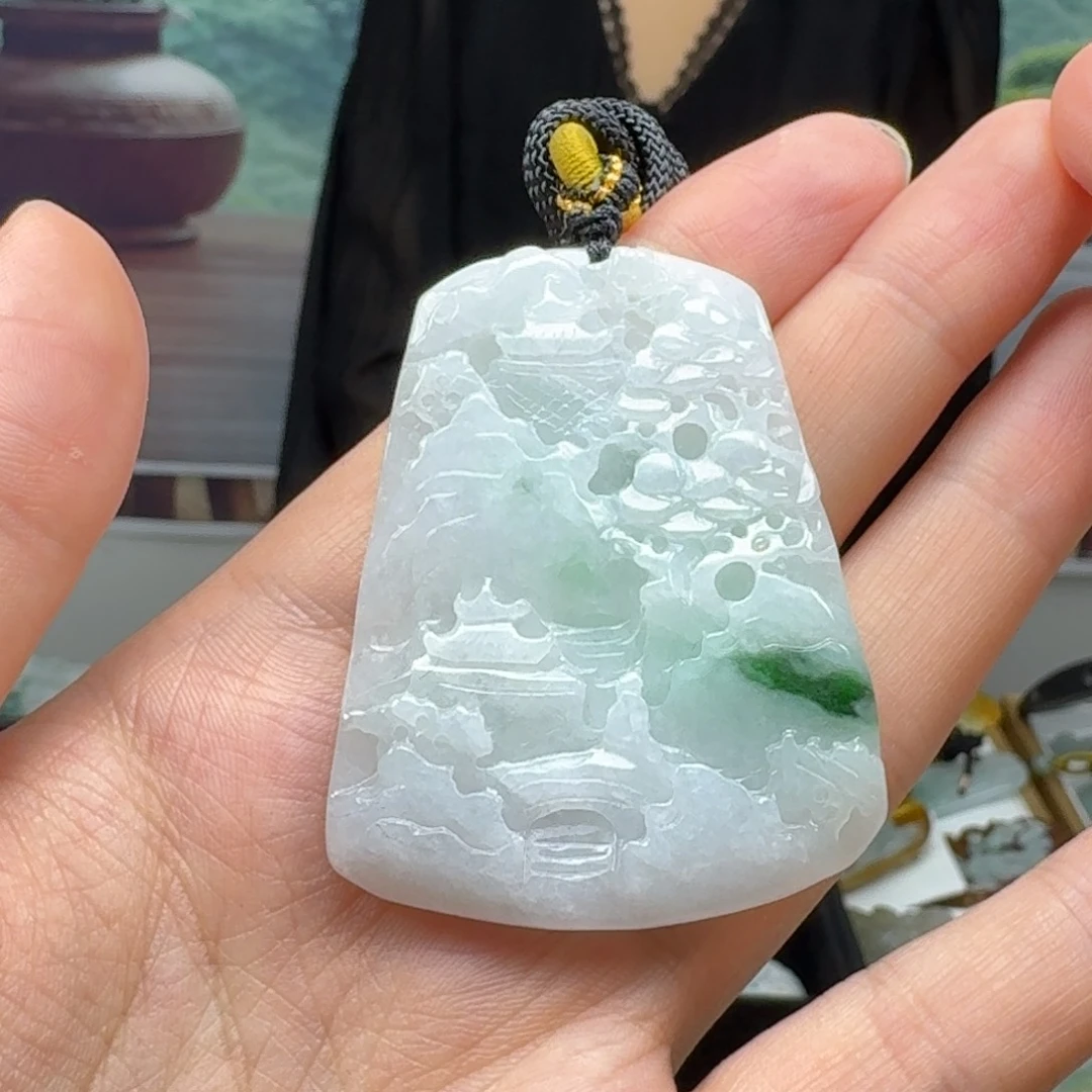 翡翠未镶嵌颈饰天然