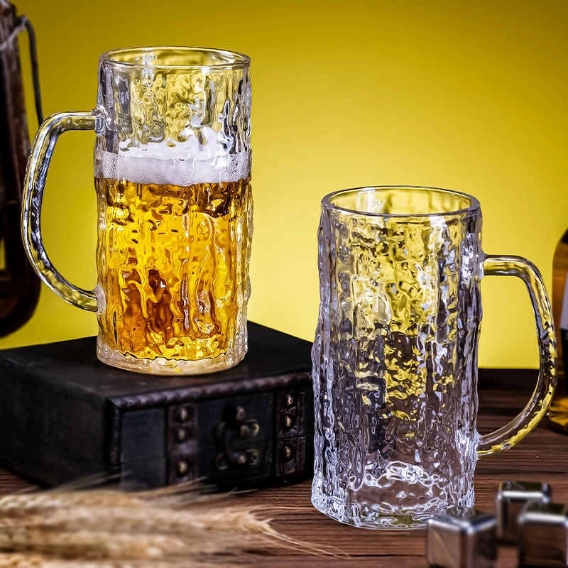 啤酒杯轻奢高档家用套装英雄杯大容量玻璃杯精酿商用饮料杯扎啤杯