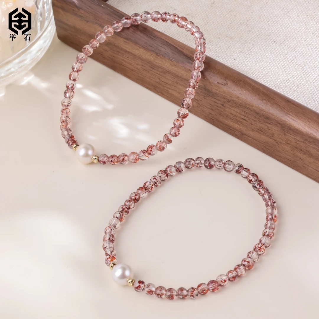 【举石饰品】X0318-523-0031水晶手串18k（一件/多样性发/约3mm+）u