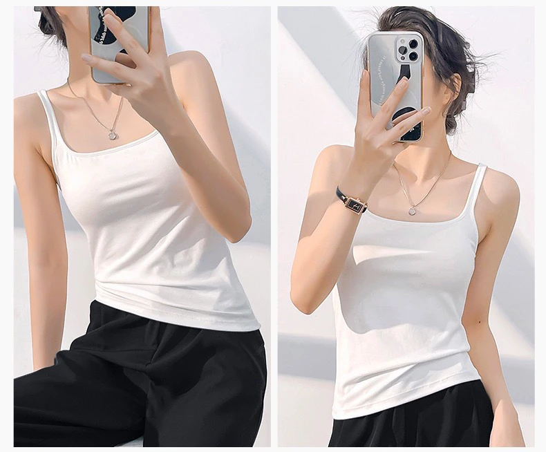 巨好穿的一体杯吊带(带胸垫)