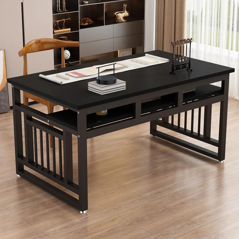 书画桌书法桌子专用桌绘画练写毛笔字培训案台双层简易家用书法桌