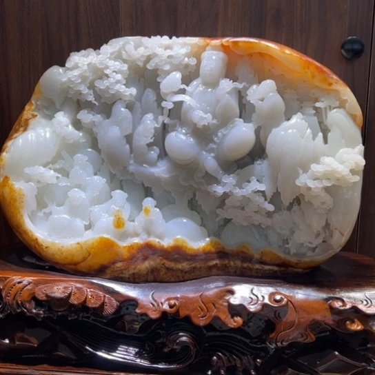 和田玉未镶嵌挂件