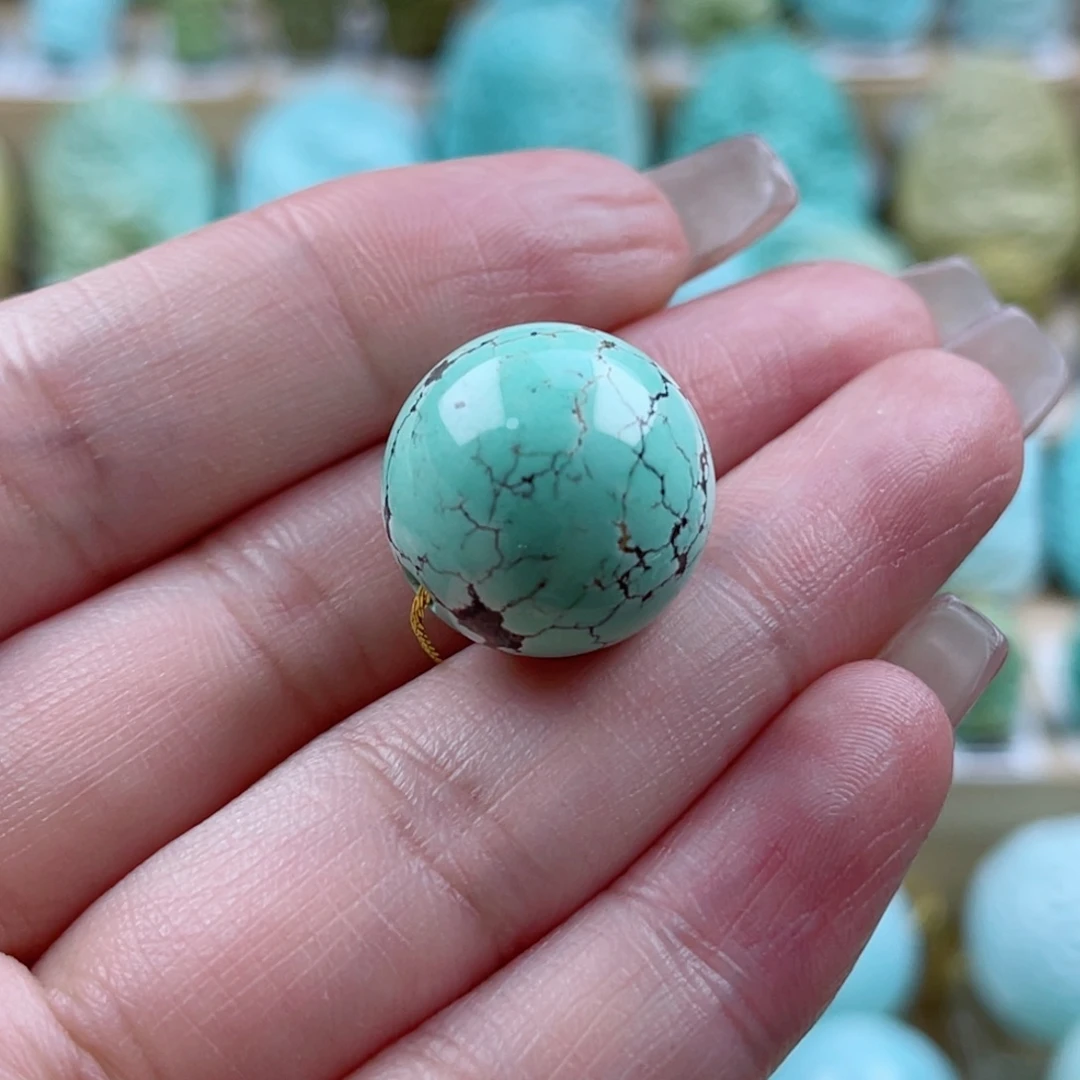 绿松石未镶嵌珠宝奇石17mm