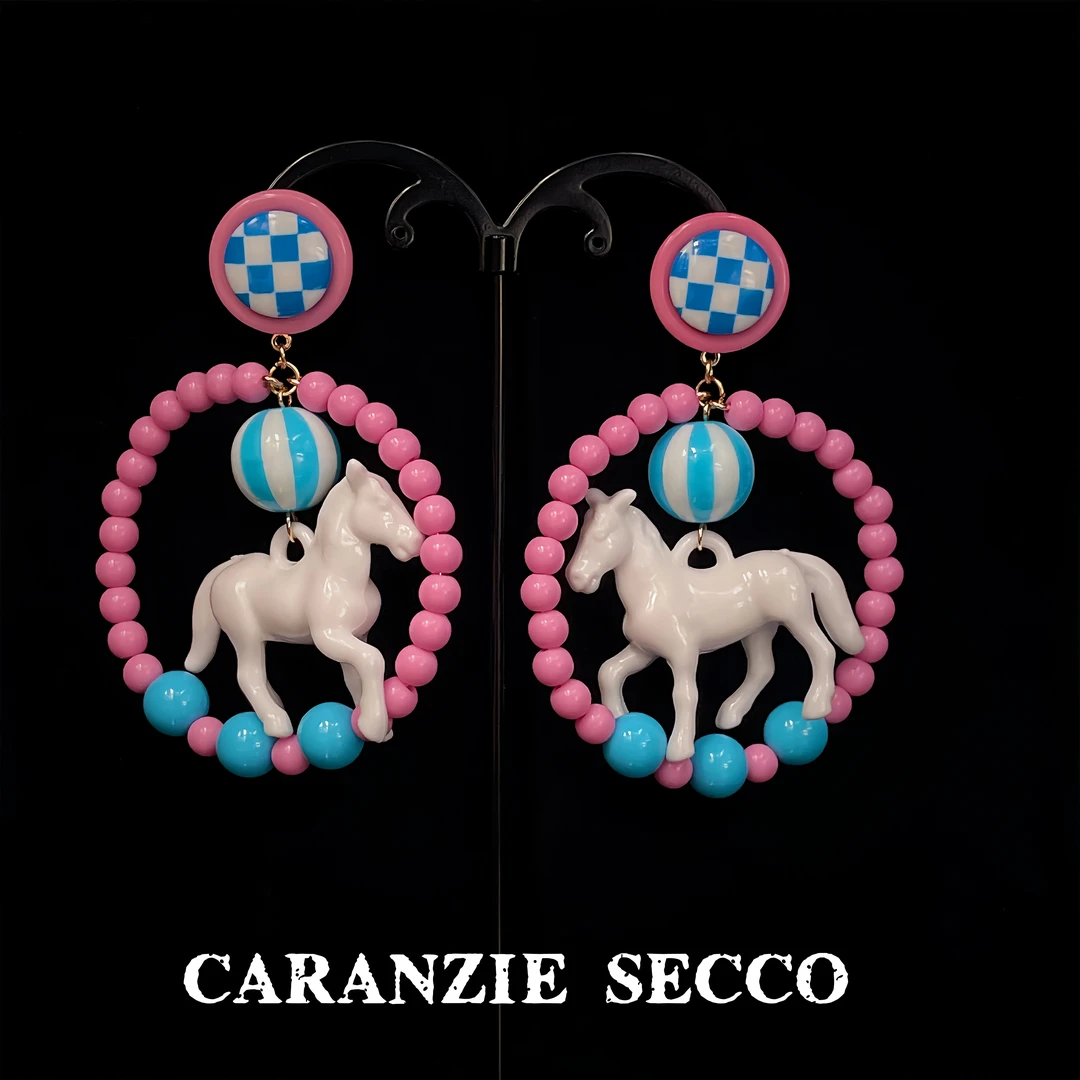 GSRANZIE SECCO 非金属树脂耳饰 【3083】原创设计小众手工手办耳环