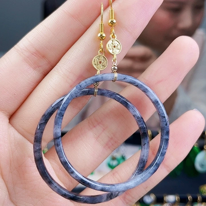 翡翠耳饰未镶嵌饰品