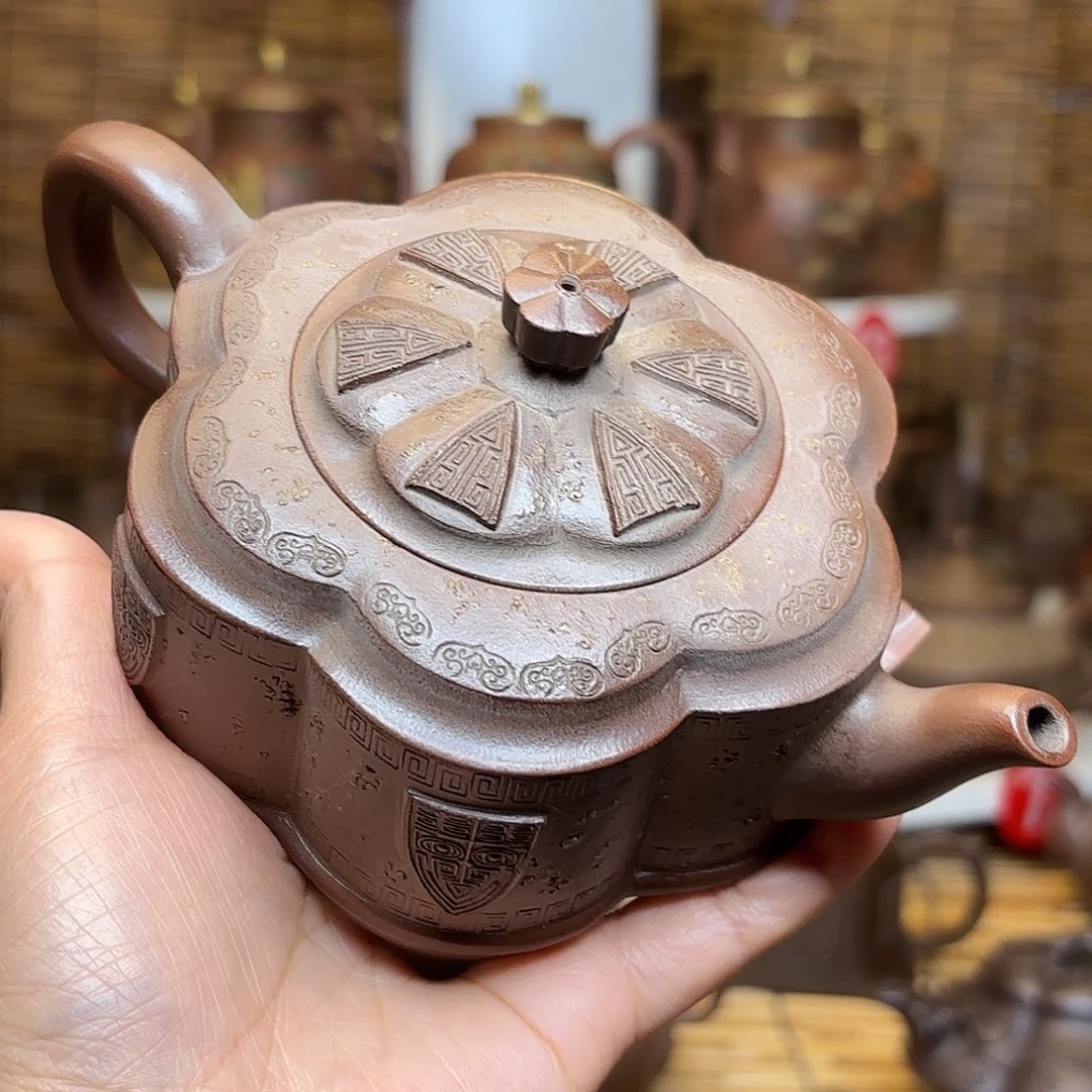 紫砂茶壶震*紫砂老壶