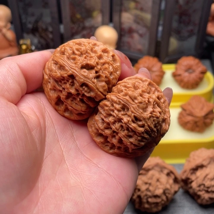 文玩核桃把件南疆石43全品