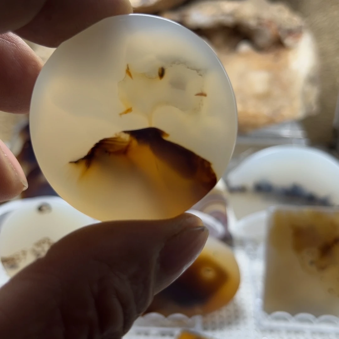 玛瑙/玉髓未镶嵌吊坠(不含链)