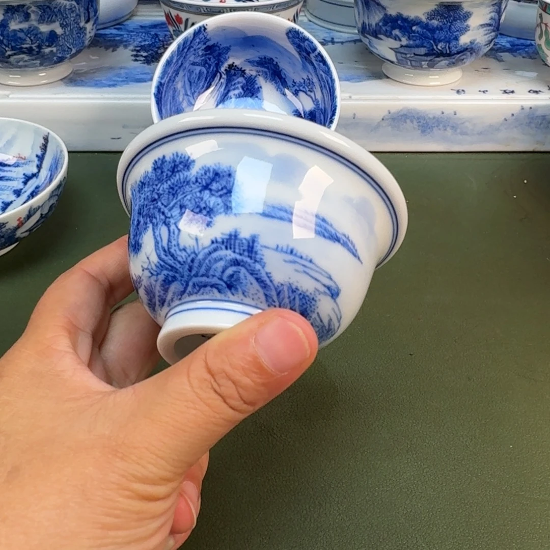 陶景德镇纯手绘茶具圆圆252