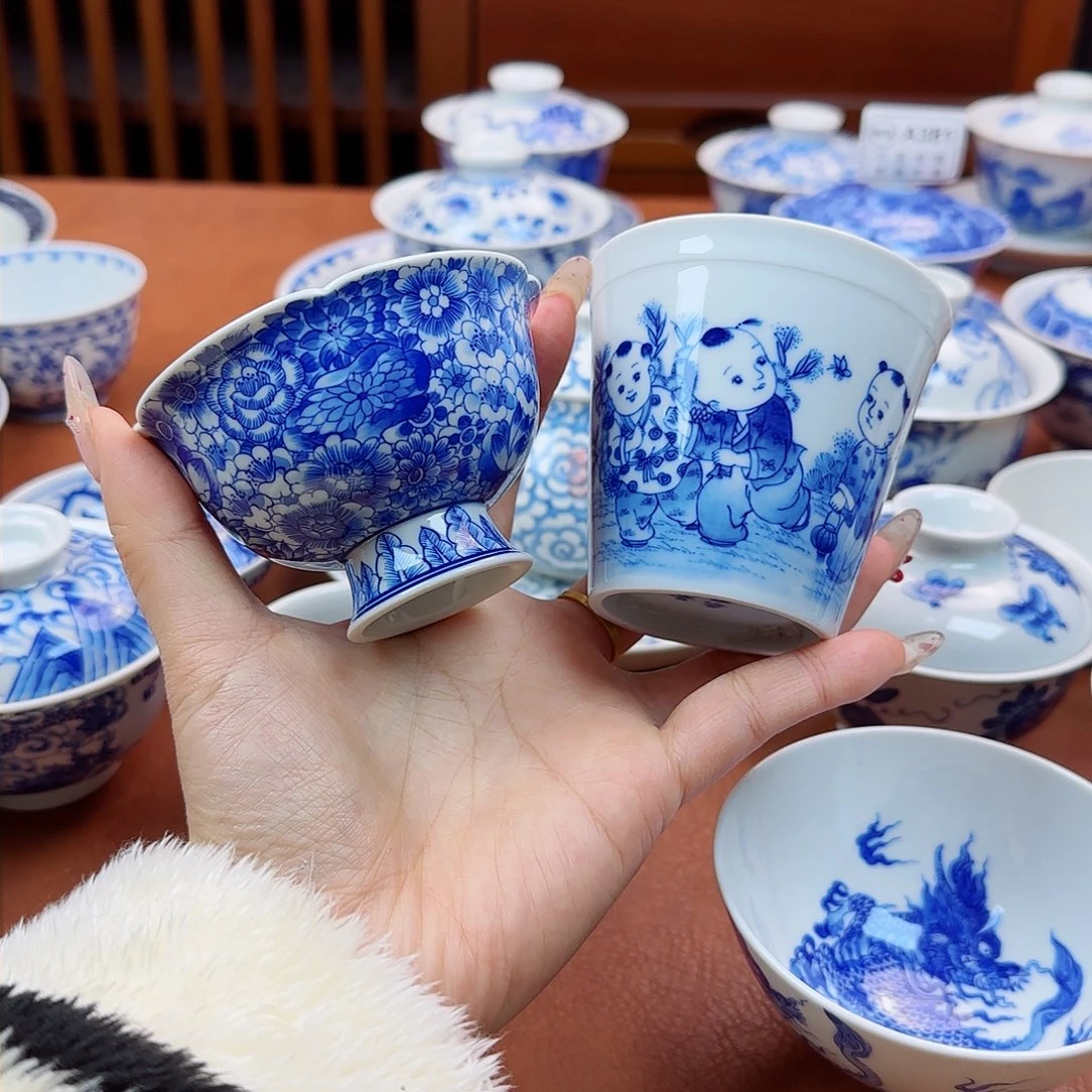 花****^景德镇陶瓷手绘杯子