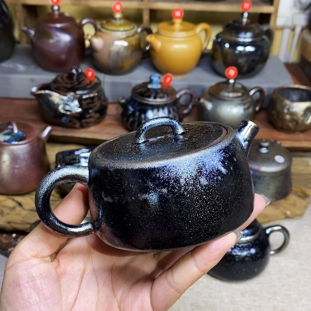 S***.云南建水柴烧微瑕碳化壶