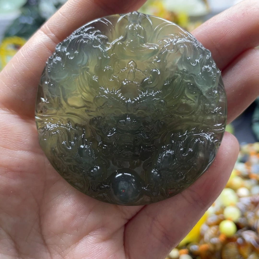 蛇纹石玉未镶嵌吊坠