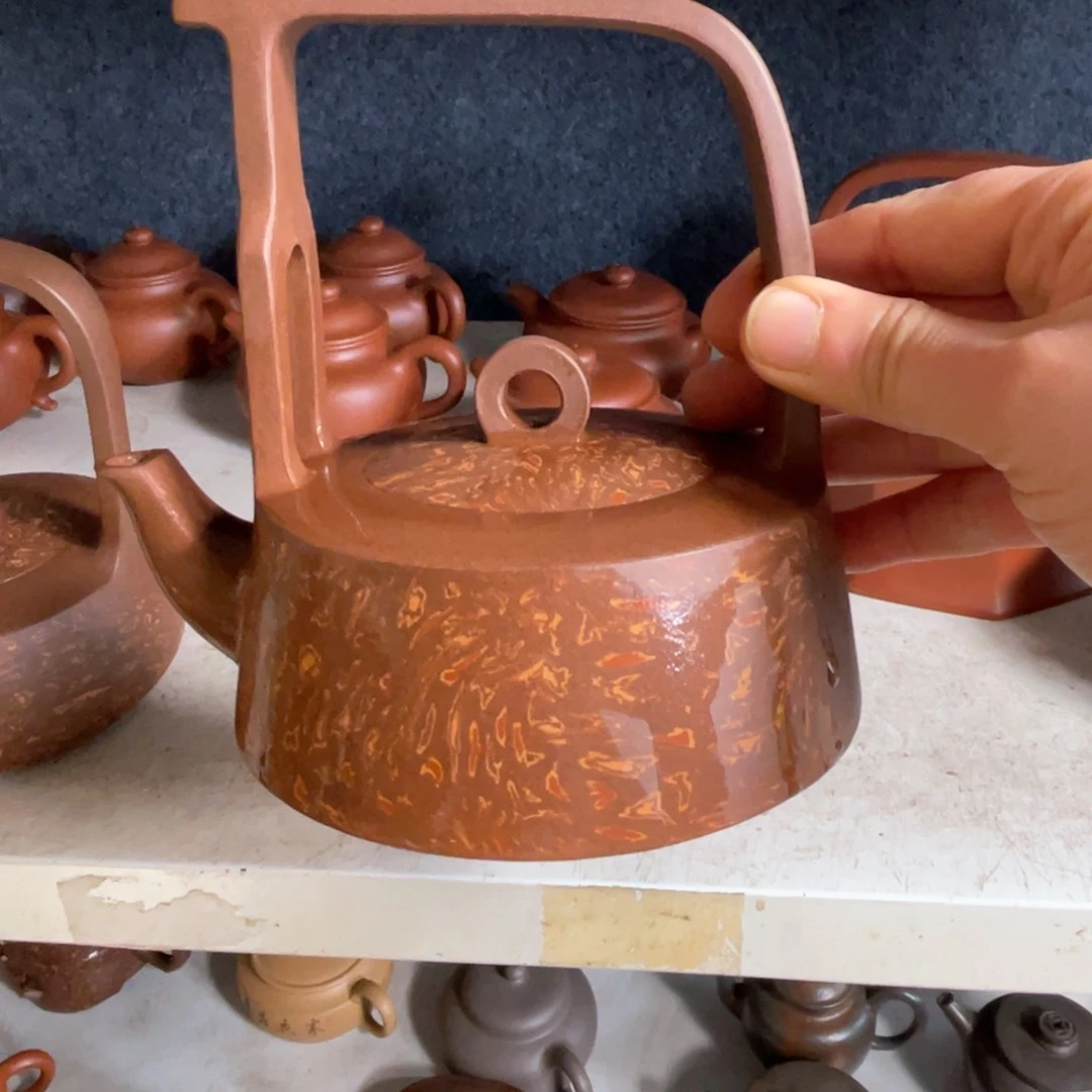 紫砂茶壶宜兴原矿紫砂手工制320
