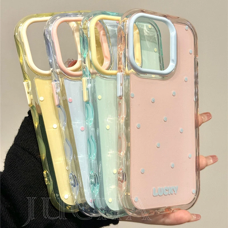 ins风波点适用苹果16promax手机壳高级感小众iphone15plus情侣款