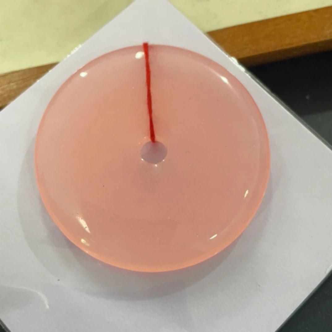 278  粉平安扣吊坠
