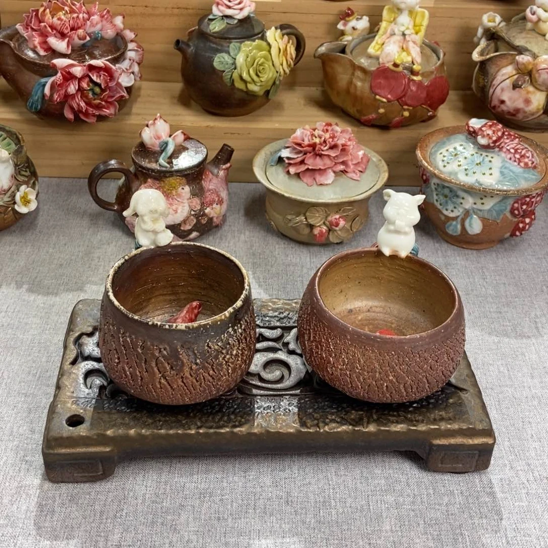 纯手工纯柴烧精品茶具