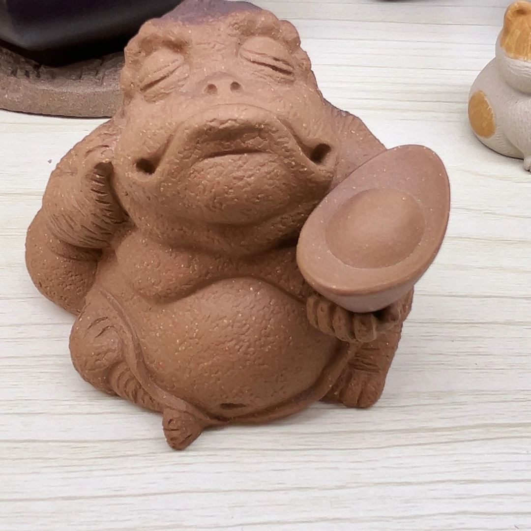 紫砂茶宠思钱想厚蟾仙