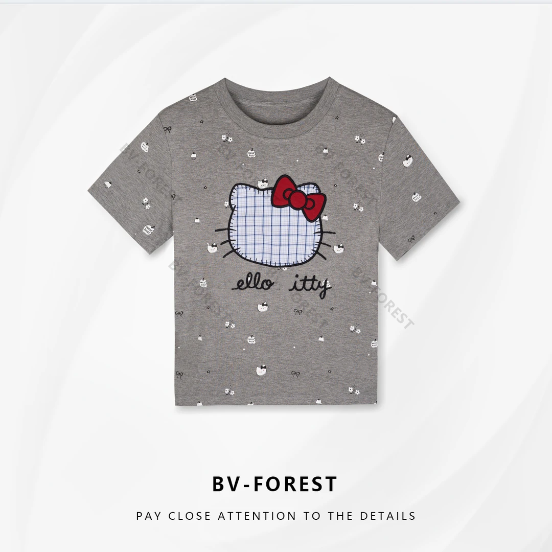 BV-FOREST“清风细雨”夏季新款小众设计百搭舒适短袖T恤BV-T0239