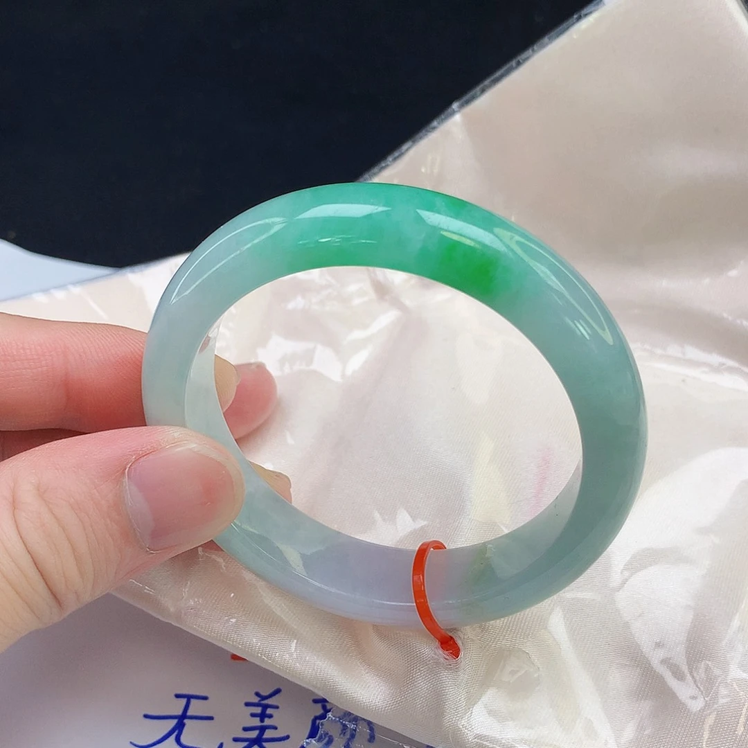 翡翠手镯未镶嵌459缅甸天然翡翠A货