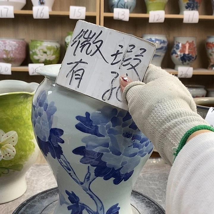 缸3xc景德镇陶瓷花盆