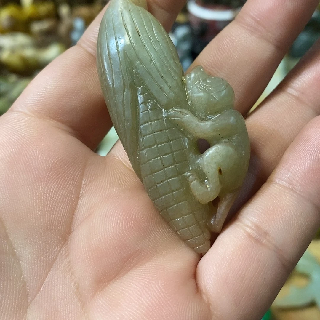 和田玉（糖玉）未镶嵌挂件玉器玉器玉器挂件
