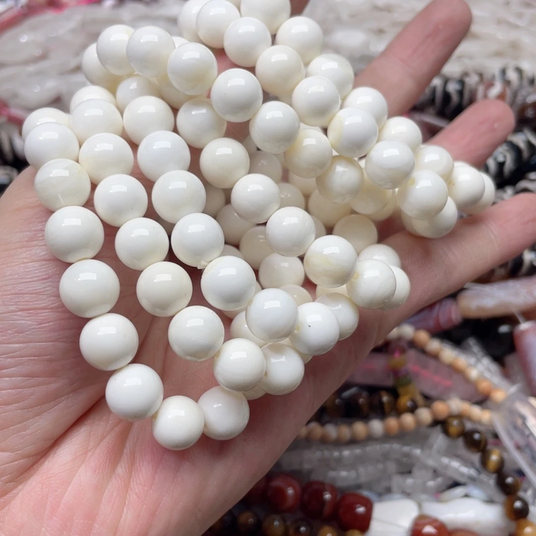 玛瑙/玉髓合金珠宝半成品一条10mm车车手串