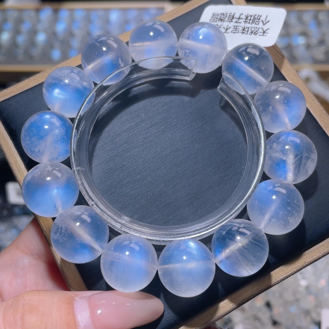 手链未镶嵌长石蓝月光手链15.5mm+