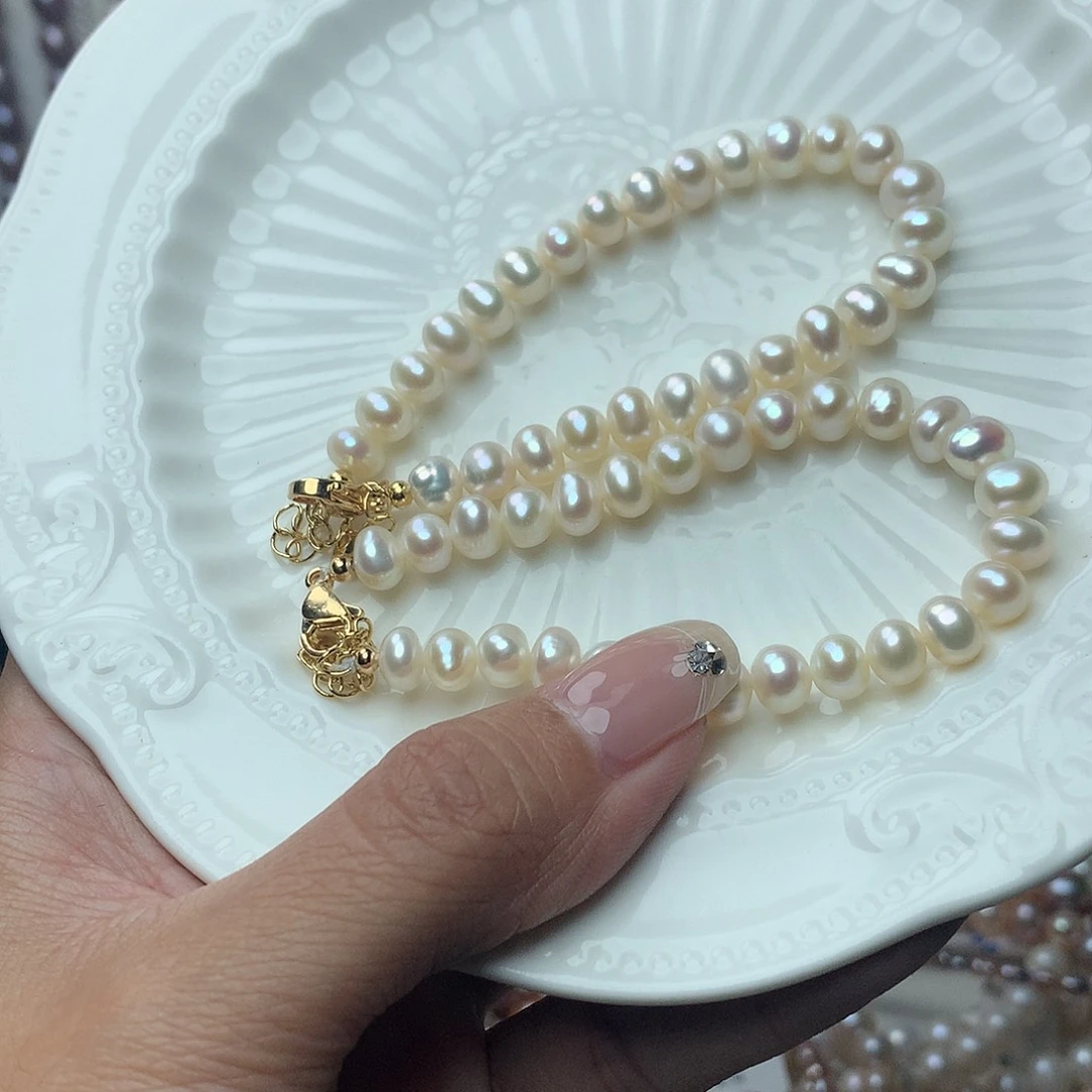 淡水珍珠6-7未镶嵌sl4手链