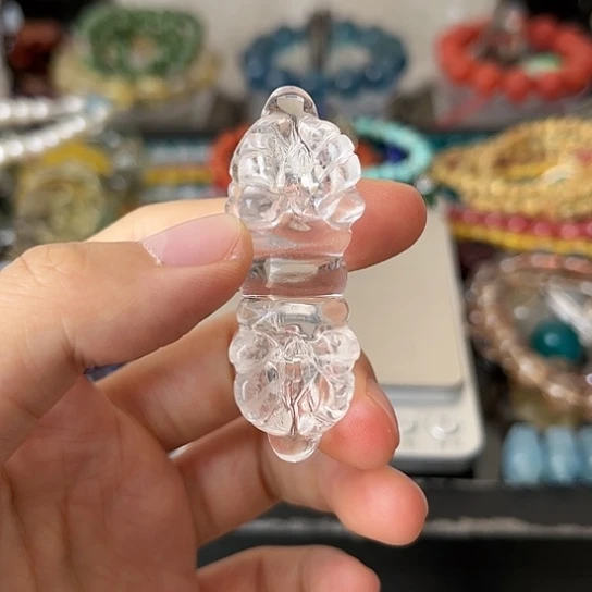 水晶颈饰未镶嵌矿坑杵8