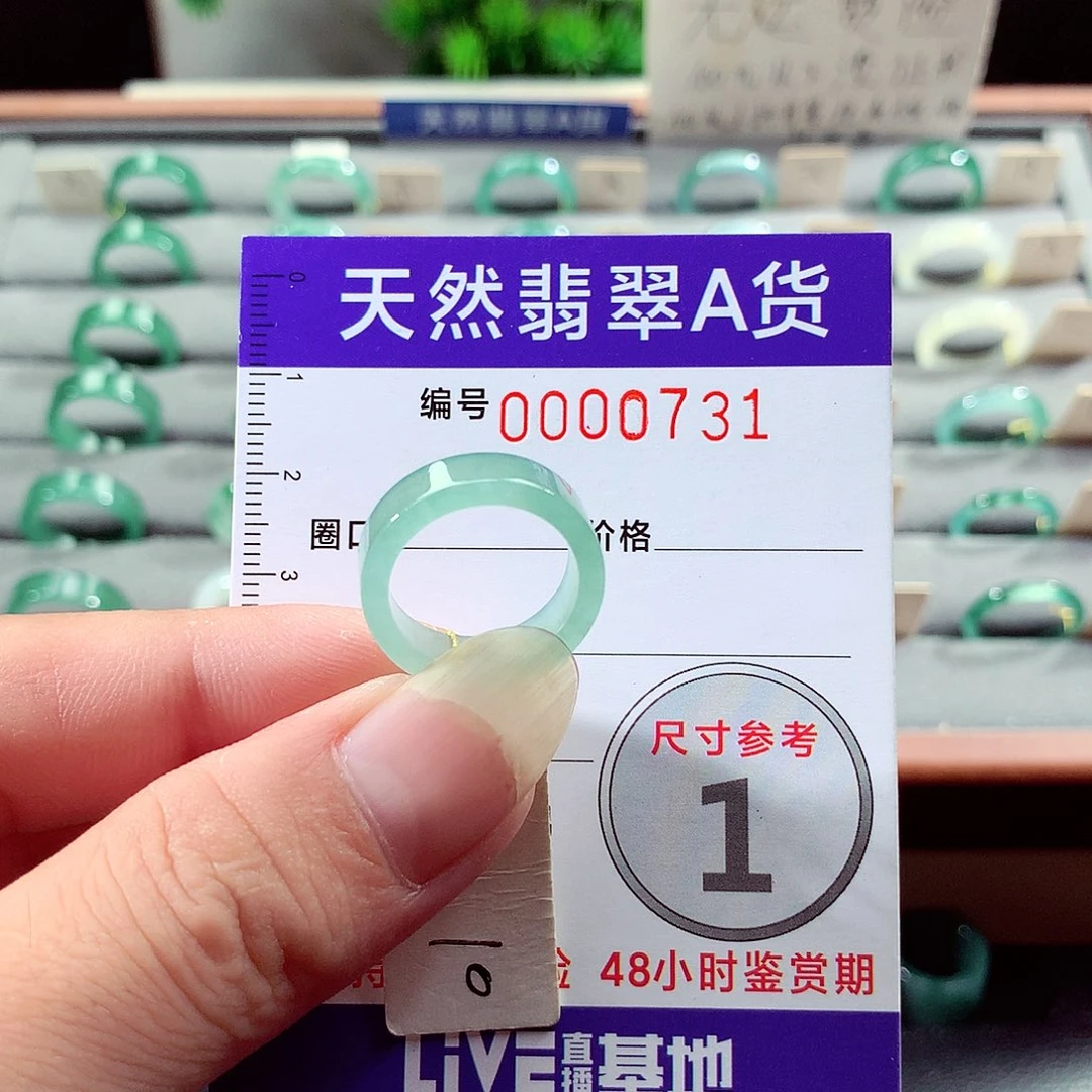 未镶嵌戒指翡翠10号