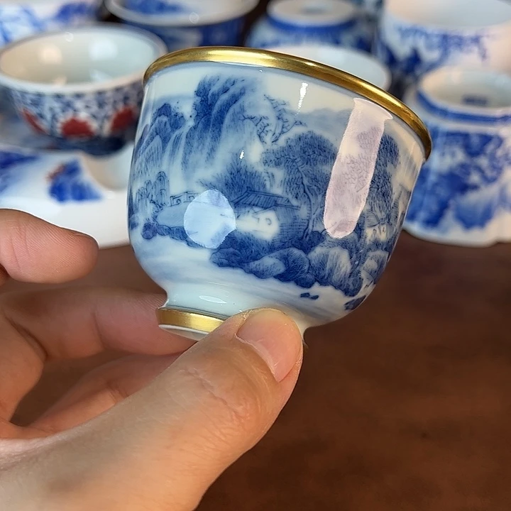 远***乐瓷片景德镇全手工手绘陶瓷