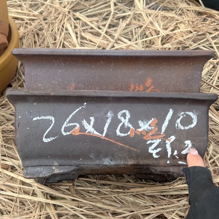 红陶紫砂马槽瑕疵