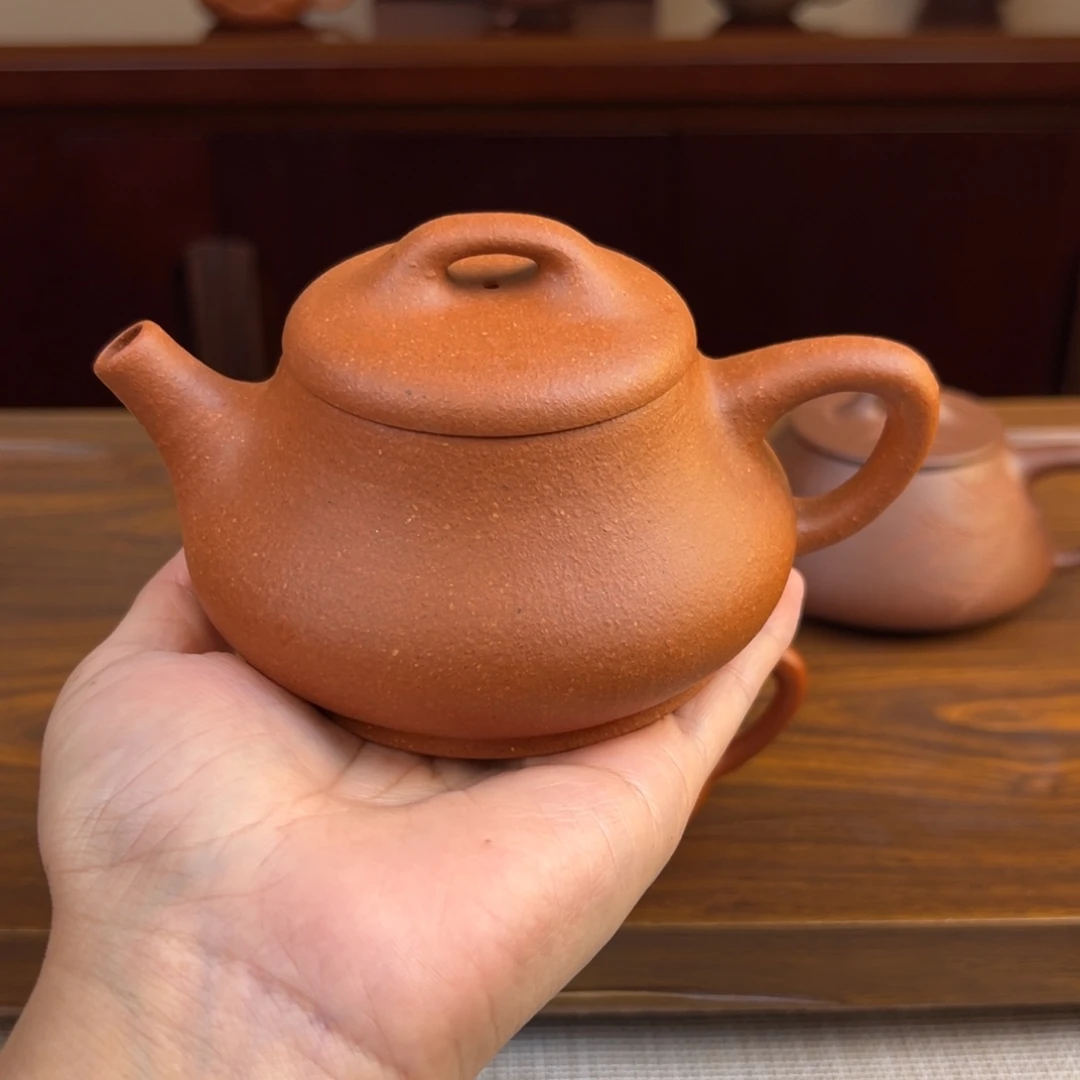 0***ゆ紫砂茶壶黄降坡柱瓢251cc